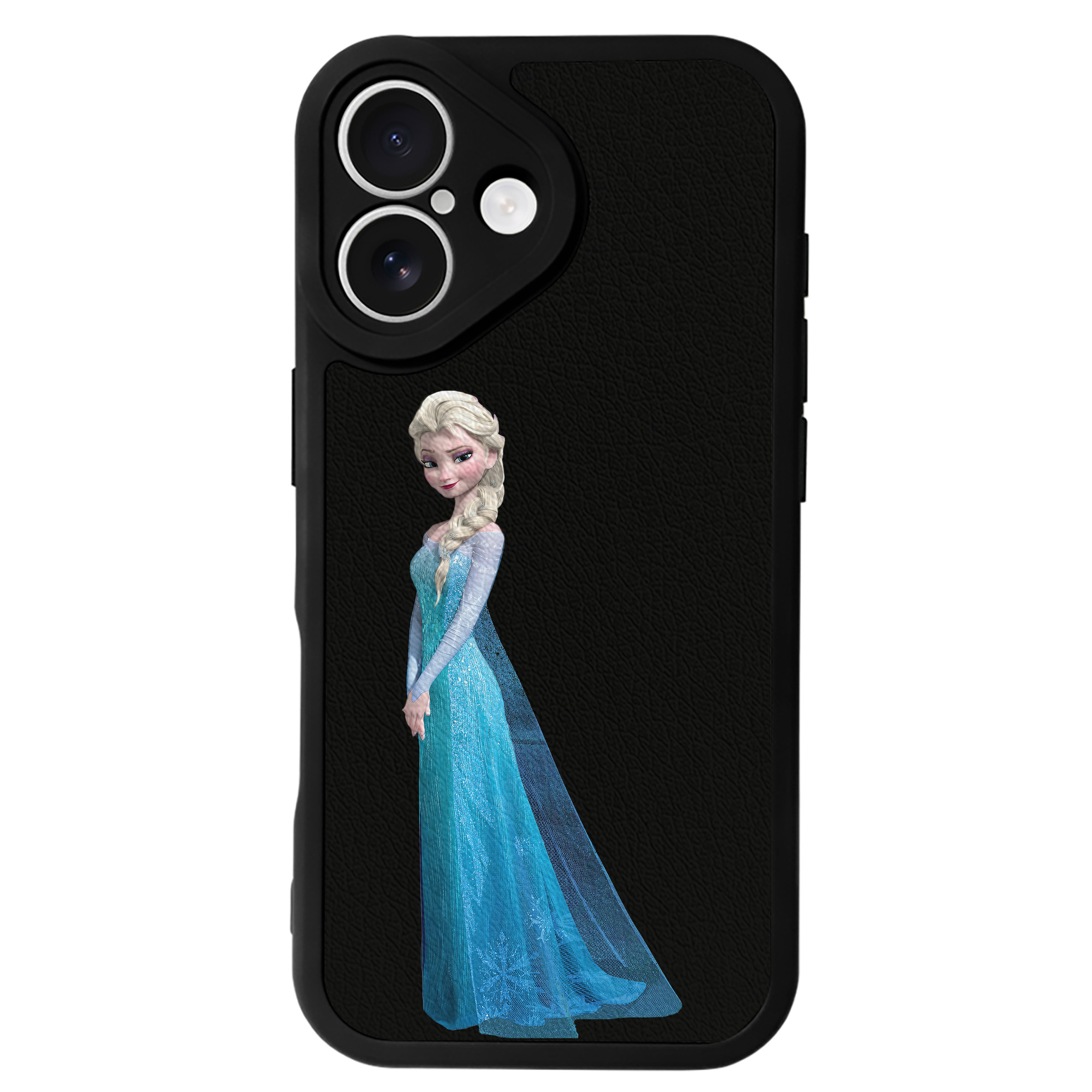 （画像用） アナと雪の女王 アンナ エルサ Frozen Anna Elsa 【iPhone 16シリーズ対応】シリコンスマホケース（レザー調） 材質：シリコン